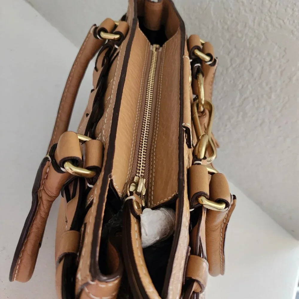 Euc Vintage Coach Hampton Leather Handbag Tote Bag Satchel